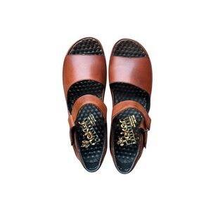 Rieker’s Anti Stress Brown Leather Sandals Sz 8